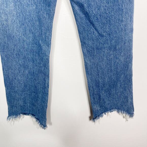 3x1 Womens 25 Shelter Austin Crop Jean Byrd High Rise Raw Frayed Hem Button Fly - Picture 7 of 13